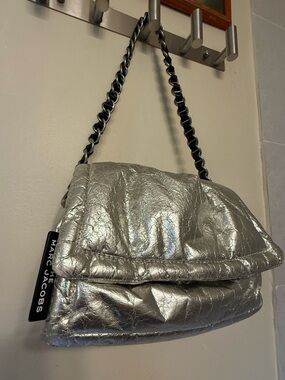 Marc Jacobs Silver Pillow Bag